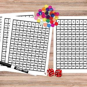 Class Set of Laminated Hundreds Charts